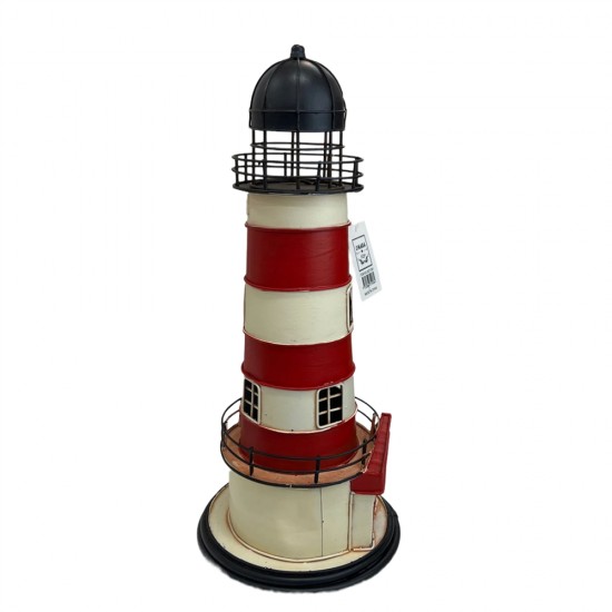 Metal Light House -Coin Bank 20.5x20.5x45cm