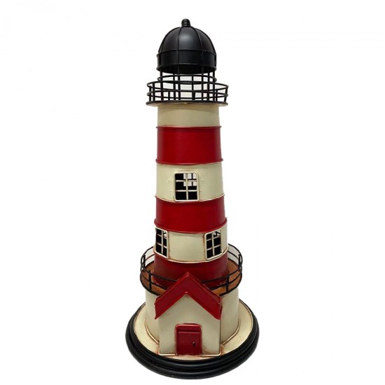 Metal Light House -Coin Bank 20.5x20.5x45cm