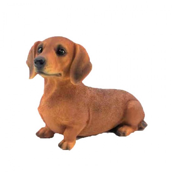 Resin Sausage Dog statue 17.3x7.3x11.2cm