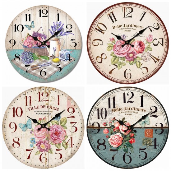 4/A MDF Wall Clock 34x4cm