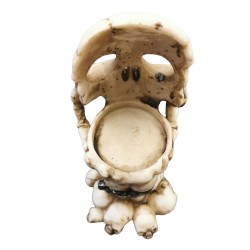 Resin Skull Candle Holder 9.5x7.5x17cm