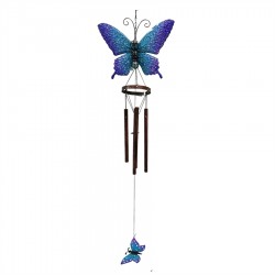 Metal Butterfly Wind Chime 24.5x9.5x90cm