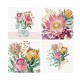 Ceramic Square Coaster in PVC Box-Flower 10x10x3.5cm