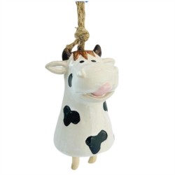 Porcelain Cow Wind Chime 7.6x7.4x10.7cm