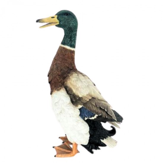 Resin Duck Statue 17x13x32cm