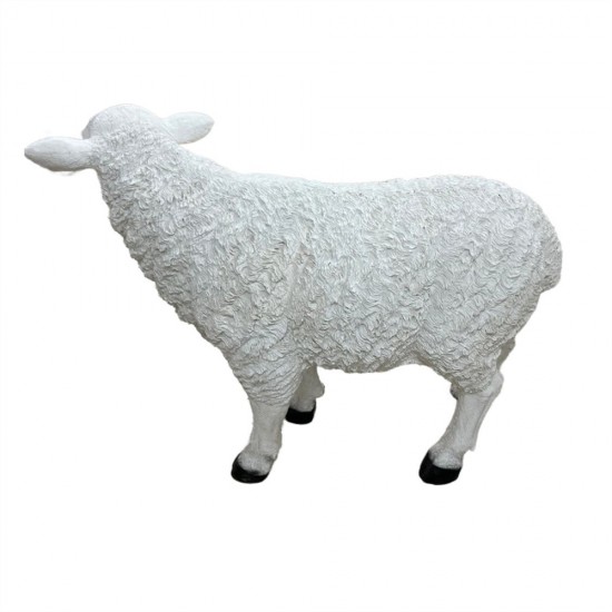 *Fiber Glass Extra Large Garden Sheep 106x50x82cm