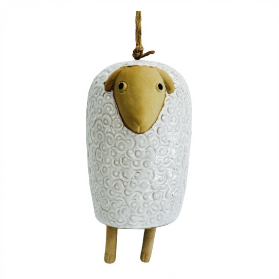 Ceramic Sheep Wind Chime 8.1x7.7x11.5cm