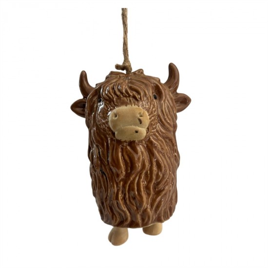 Ceramic Cow Wind Chime 9.1x7x11.1cm