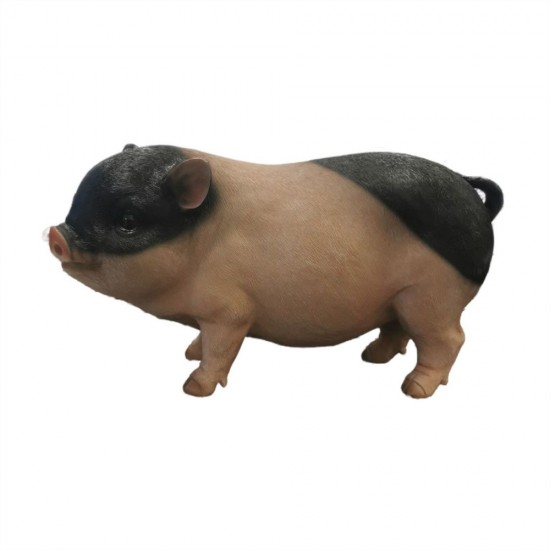 Resin Black Pig 36x15.8x20cm