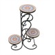 Mosic Metal Flower Pot Stand 39x22.5x66.5cm