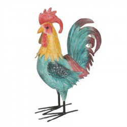 Metal Rooster Statue 26.04x10.80x42.04cm
