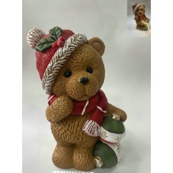 MgO Teddy Bear with LED 27x19x38cm