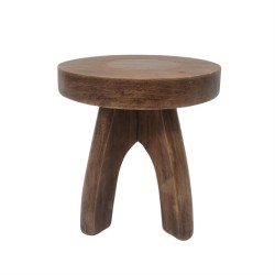 Wooden Round Display Stool 23x22.5/19cm