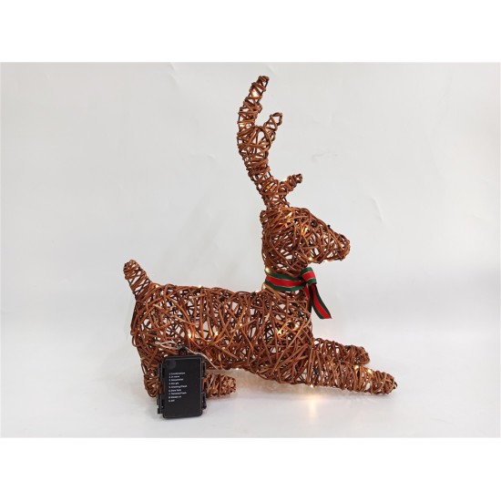 REINDEER WITH 50 LED LIGHTS 46cm