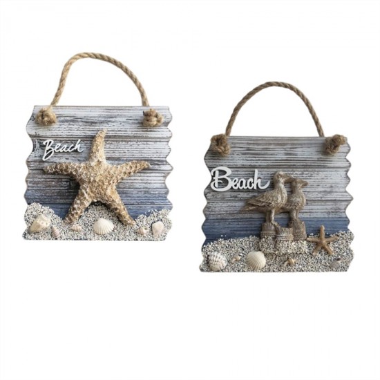 2/A Beachside Hanging Plaque 18x2.5x2.5cm