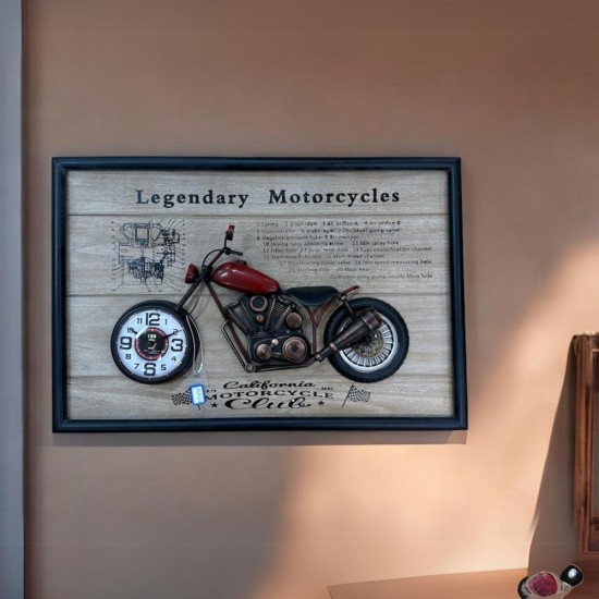 Motocycle Clock 2/A 60x9x40cm