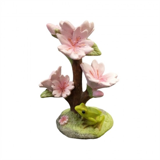 Resin Cherry Blossom Ornament 4.5x3.1x6.2cm