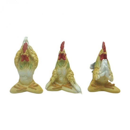 3/A Resin Yoga Chick 5x4.5x6.5cm