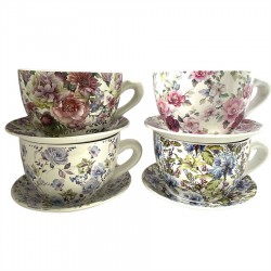 4/A Ceramic Cup & Saucer Planter 29x23x14cm