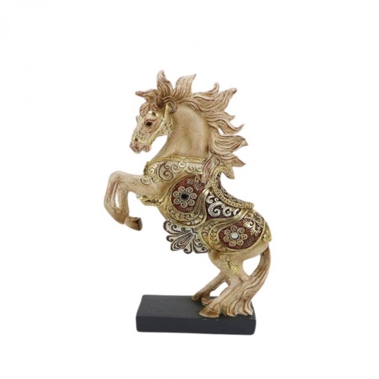 Resin horse statue 15x5.5x26cm