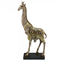 Resin giraffe statue 19x6.5x40.5cm