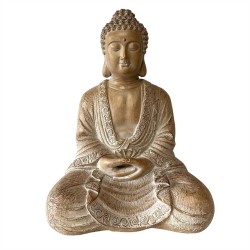 Resin Sitting Buddha 31x23x42cm