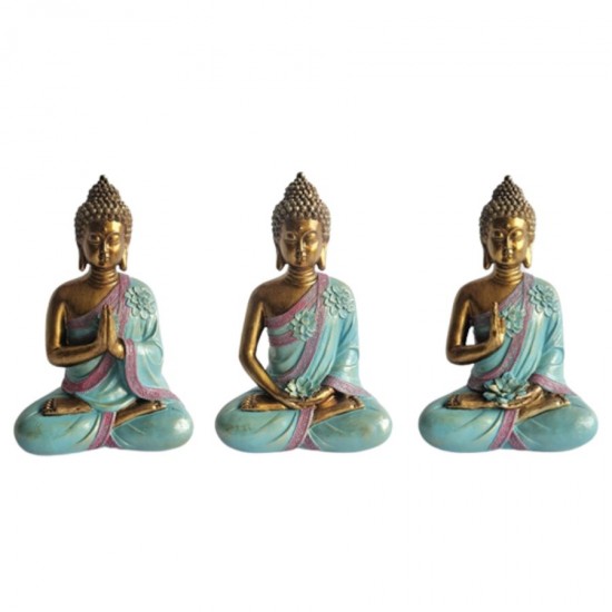 3/A Resin Sitting Buddha 21x12.5x31.7cm