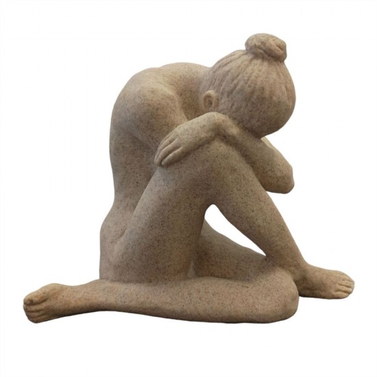 Resin Yoga Lady 17x9x14cm