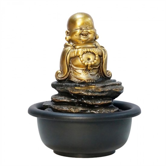 Resin Buddha Fountain 16x16x19cm