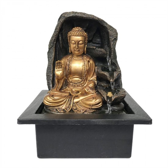 Resin Buddha Fountain 21x17.5x25cm