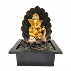 Resin Ganesh Fountain 21x17.5x25cm