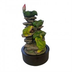 Resin Frog Garden Fountain 25.3x25.3x50cm