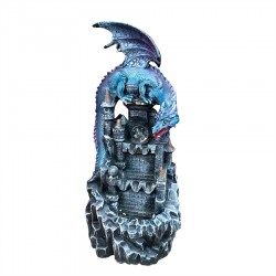 Resin Dragon Garden Fountain 21.5x25.5x45.3cm