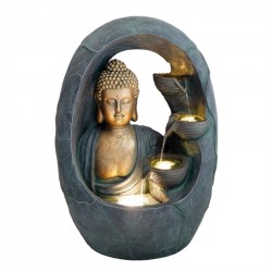 Resin Buddha Garden Fountain 49x28.5x67.5cm