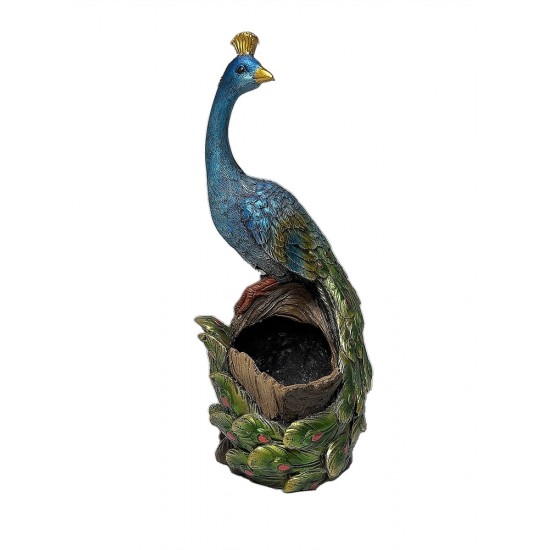 MgO Peacock Flower Pot 30x28x69cm