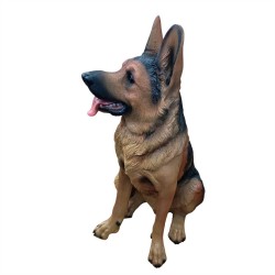 Resin German Shepherd 41x45x71cm